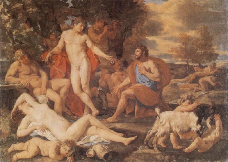 Midas and Bacchus, Nicolas Poussin